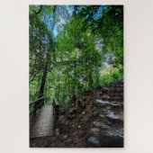 Stone Steps Through Green Legpuzzel (Verticaal)