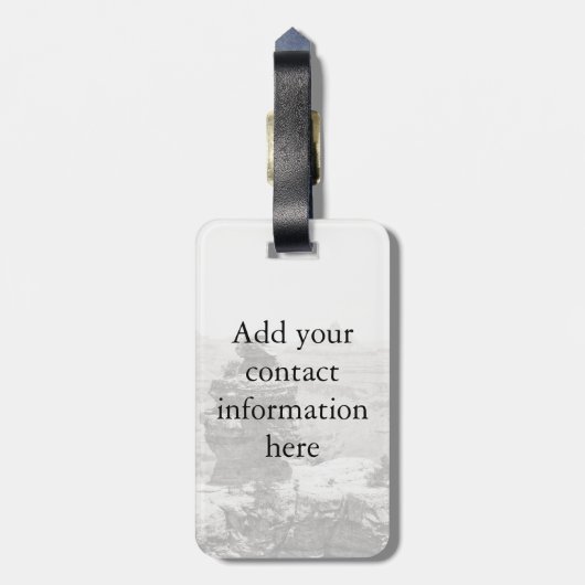 Stone Temples Bagagelabel (Achterkant verticaal)