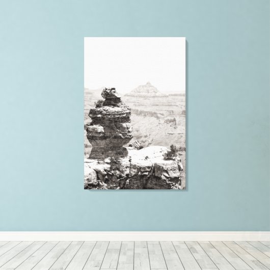 Stone Temples Canvas Afdruk (Insitu (Houten vloer))