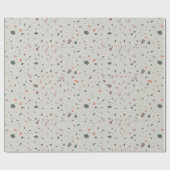 Stone Terrazzo Pattern Cadeaupapier (Vlak)