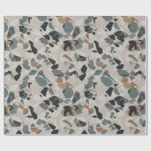 Stone Terrazzo Pattern Cadeaupapier (Vlak)