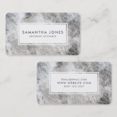 Stone Texture Simple Moderne Interior Designer Visitekaartje (Voorkant / Achterkant)