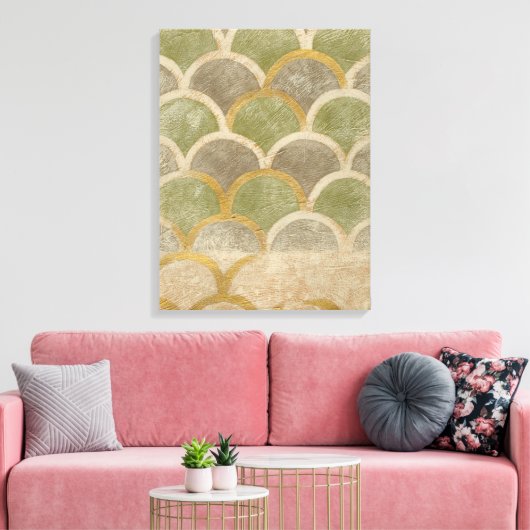 Stone Tile Design van Chariklia Zarris Canvas Afdruk (Insitu (Woonkamer))