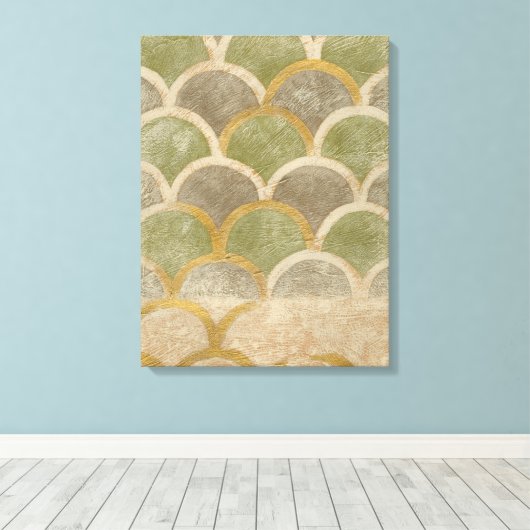 Stone Tile Design van Chariklia Zarris Canvas Afdruk (Insitu (Houten vloer))