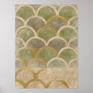 Stone Tile Design van Chariklia Zarris Poster