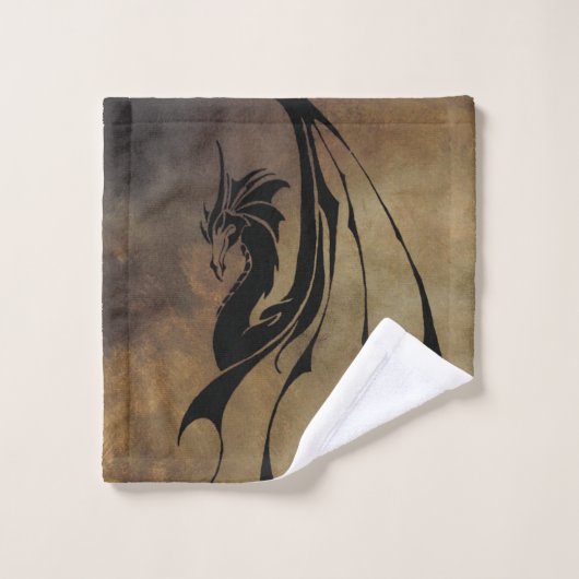 Stone Tile Dragon Bad Handdoek (Wasdoekje)