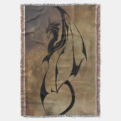 Stone Tile Dragon Deken (Voorkant Verticaal)