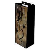 Stone Tile Dragon Wijn Cadeautas (Voorkant Gekanteld)