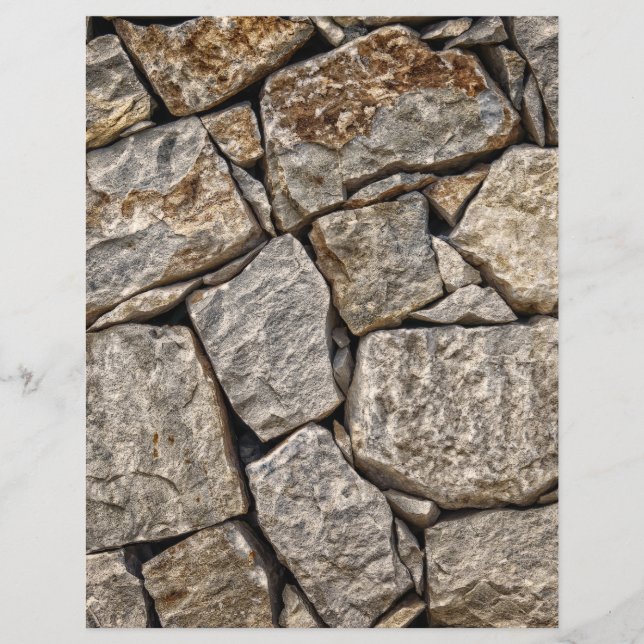 Stone Wall 2 Background Craft Scrapbook Paper (Voorkant)