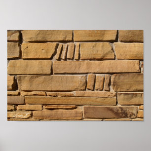 Stone Wall Background Canvas of Poster