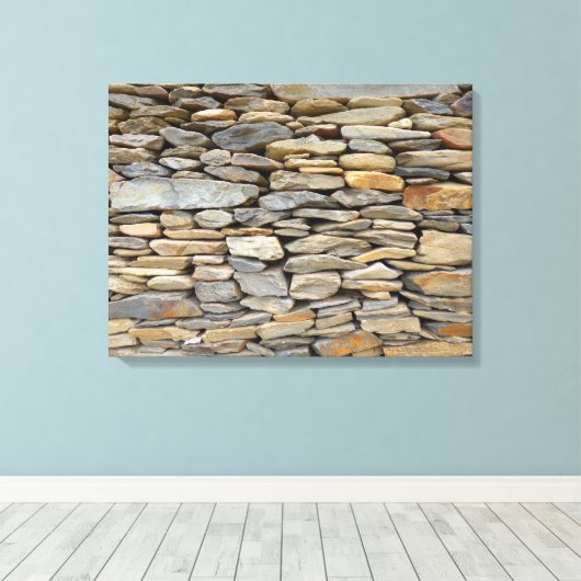 Stone Wall Canvas (Insitu (Houten vloer))