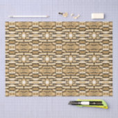 Stone Wall Tan Southwest Rustic geometric Pattern Tissuepapier (Craft)