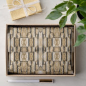 Stone Wall Tan Southwest Rustic geometric Pattern Tissuepapier (Geschenk)