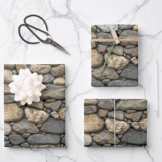 Stone Wall Texture Wrapping Paper (Voorkant)
