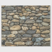 Stone Wall textuur Cadeaupapier (Vlak)