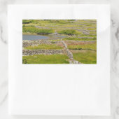 Stone Walls of Ireland Rechthoekige Sticker (Tas)