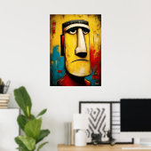 Stone Witness — Contemporary Abstract Expressionis Poster (Thuiskantoor)