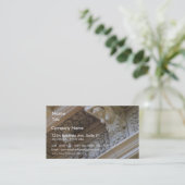 Stone work on building visitekaartje (Staand voorkant)