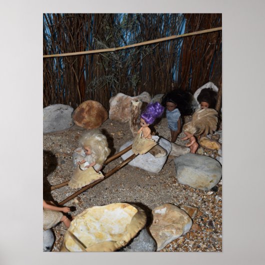 Stoneage kinder spelen. poster (Voorkant)