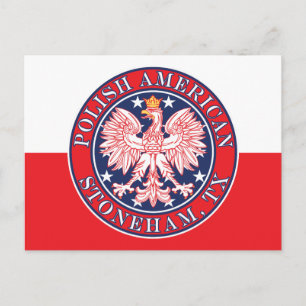 Stoneham Texas Poolse Amerikaanse adelaar Briefkaart