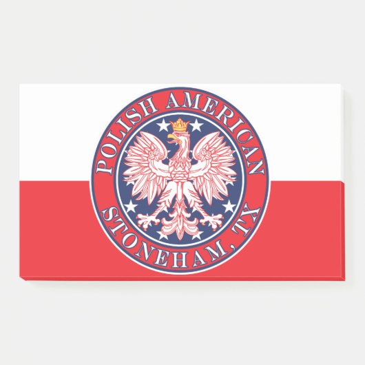 Stoneham Texas Poolse Amerikaanse adelaar Post-it® Notes (Voorkant)