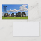 Stonehenge 12 visitekaartje (Voorkant / Achterkant)