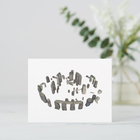 Stonehenge: 3D-model: Briefkaart (Staand voorkant)