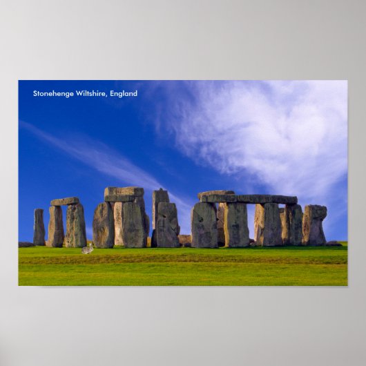 Stonehenge afbeelding voor poster (Voorkant)