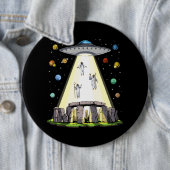 Stonehenge Alien Abduction Ronde Button 6,0 Cm (In situ)