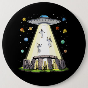 Stonehenge Alien Abduction Ronde Button 6,0 Cm