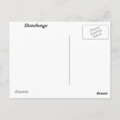 Stonehenge art posctard briefkaart (Achterkant)