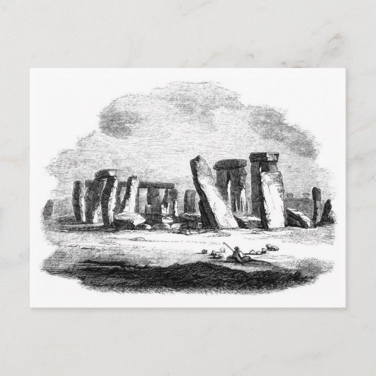 Stonehenge art posctard briefkaart (Voorkant)