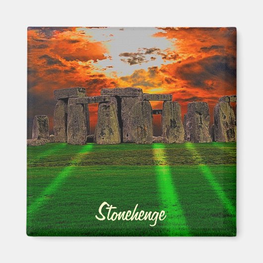 Stonehenge Celtic Standing Stones in Brittannië Magneet (Voorkant)