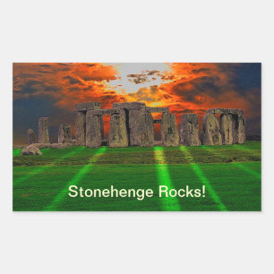 Stonehenge Celtic Standing Stones in Brittannië Rechthoekige Sticker