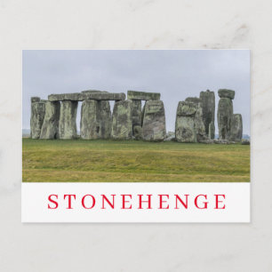 Stonehenge cercle de pierre vue carte postale
