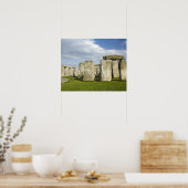 Stonehenge (circa 2500 v.Chr.), UNESCO World 3 Poster (Keuken)