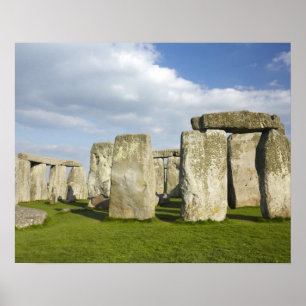 Stonehenge (circa 2500 v.Chr.), UNESCO World 3 Poster
