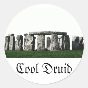 Stonehenge - Cool Druid Ronde Sticker