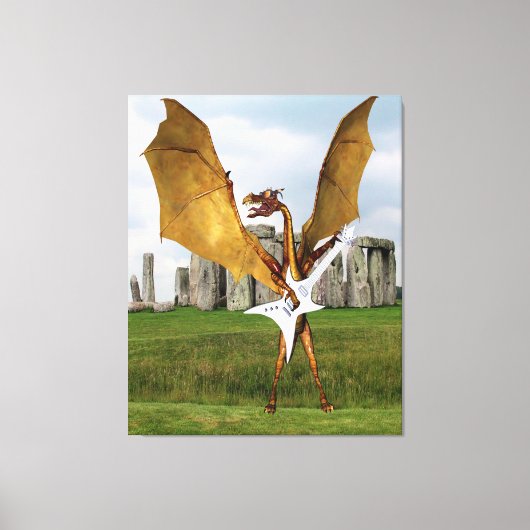 Stonehenge Draak Canvas Afdruk (Voorkant)