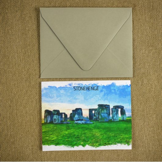Stonehenge Engeland Schilderij Briefkaart