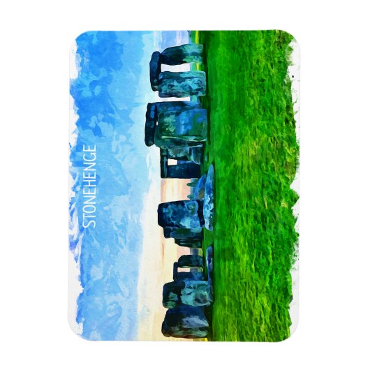 Stonehenge Engeland Schilderij Magneet (Verticaal)