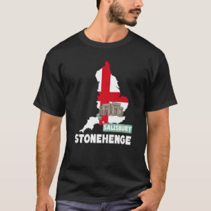 Stonehenge Engeland Souvenir Engeland Landkaart St T-shirt
