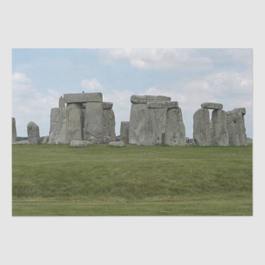 Stonehenge England op een bewolkte dag. Tissuepapier (Voorkant)