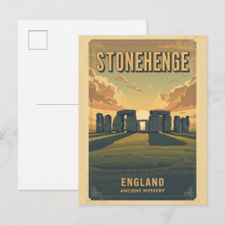 Stonehenge england Wiltshire World Heritage Site Briefkaart