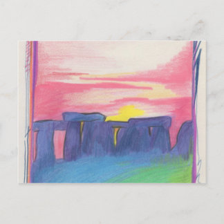 Stonehenge First Star Art by jrr Briefkaart