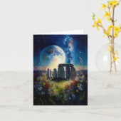 Stonehenge in het moonlicht kaart (Gele Bloem)