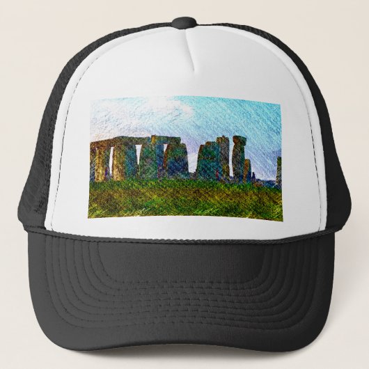 Stonehenge kleur trucker pet (Voorkant)