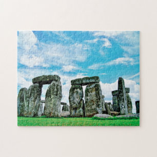 Stonehenge Landmark Wiltshire Engeland Foto Legpuzzel