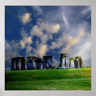 Stonehenge Landschap Poster