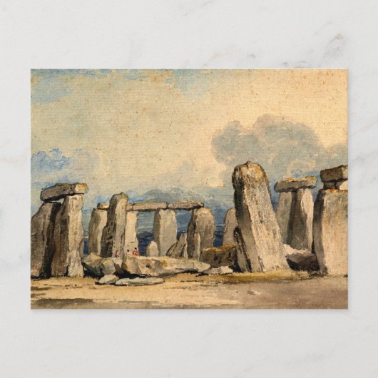 Stonehenge, landschap, schilderij briefkaart (Voorkant)